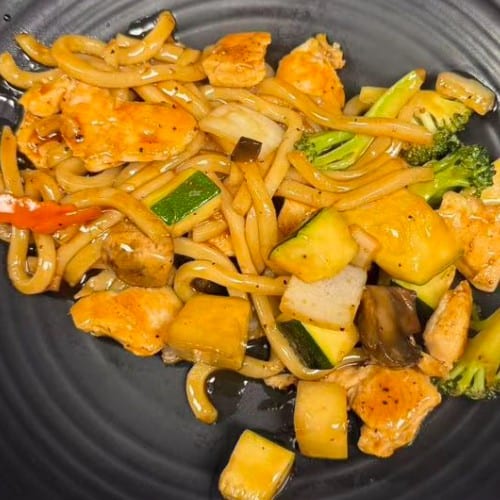 Chicken Udon Noodles.