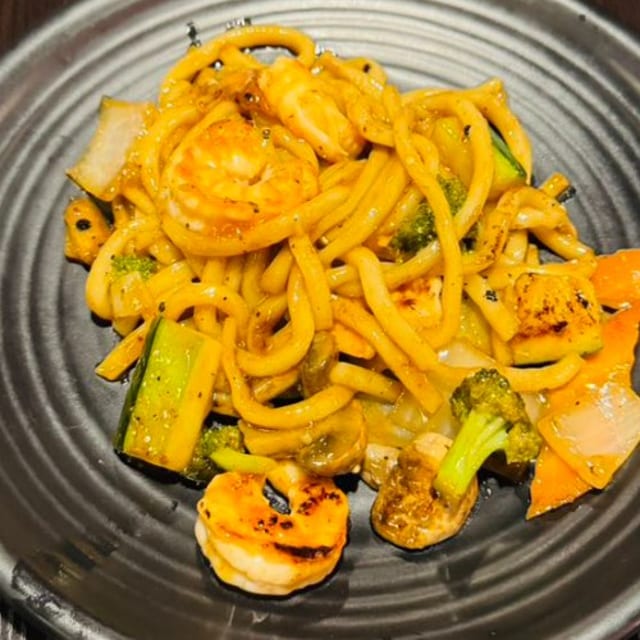 Shrimp Udon Noodles.